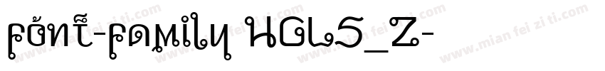 font-family HGLS_Z字体转换
